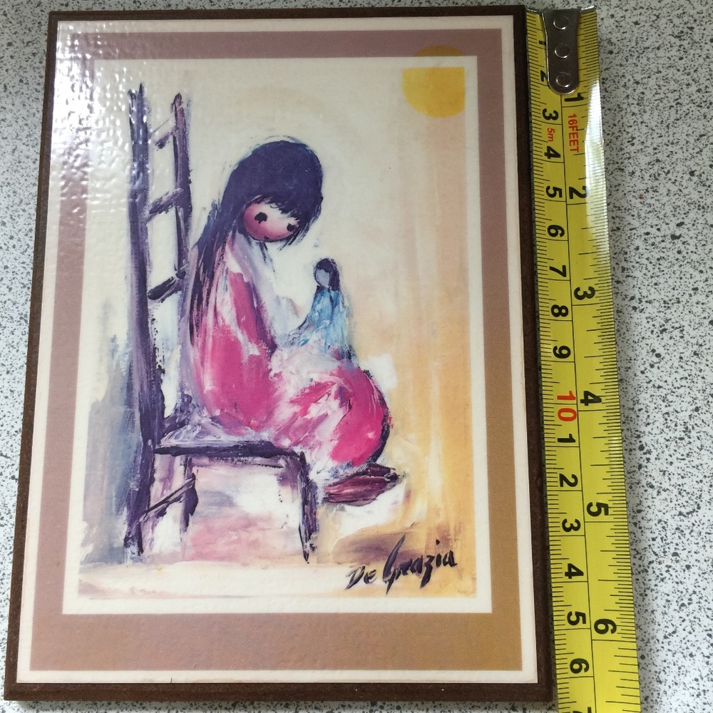 De Grazia “I cry” wall plaque